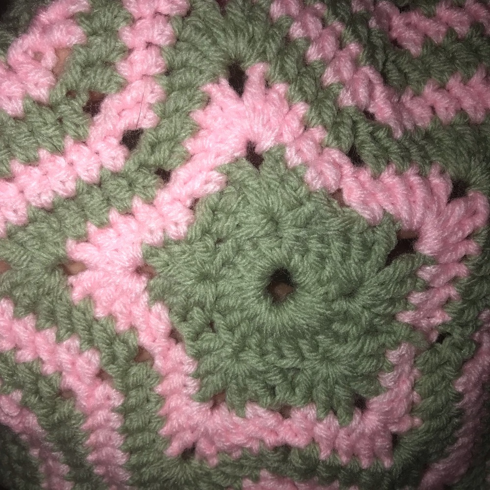 Hand crochet star bag
